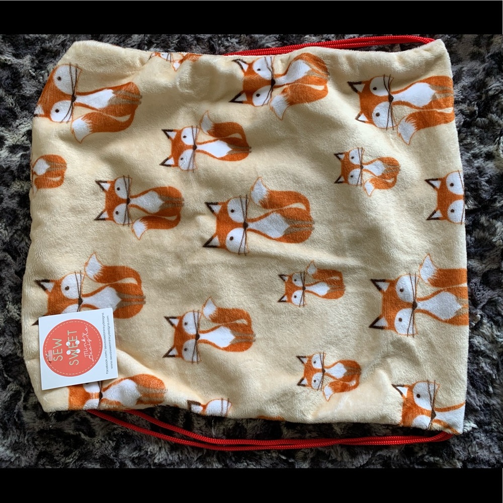 New Sew Sweet Minky draw string bags